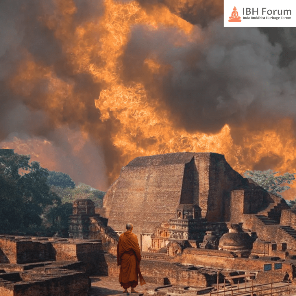 Nalanda University Getting Burned