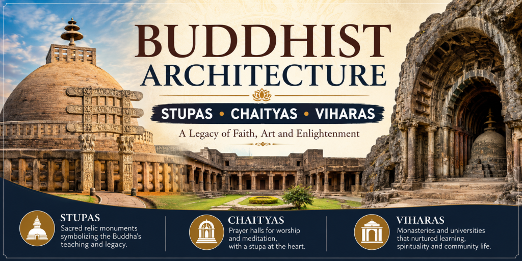 Buddhist Architecture: Understanding Stupas, Chaityas and Viharas