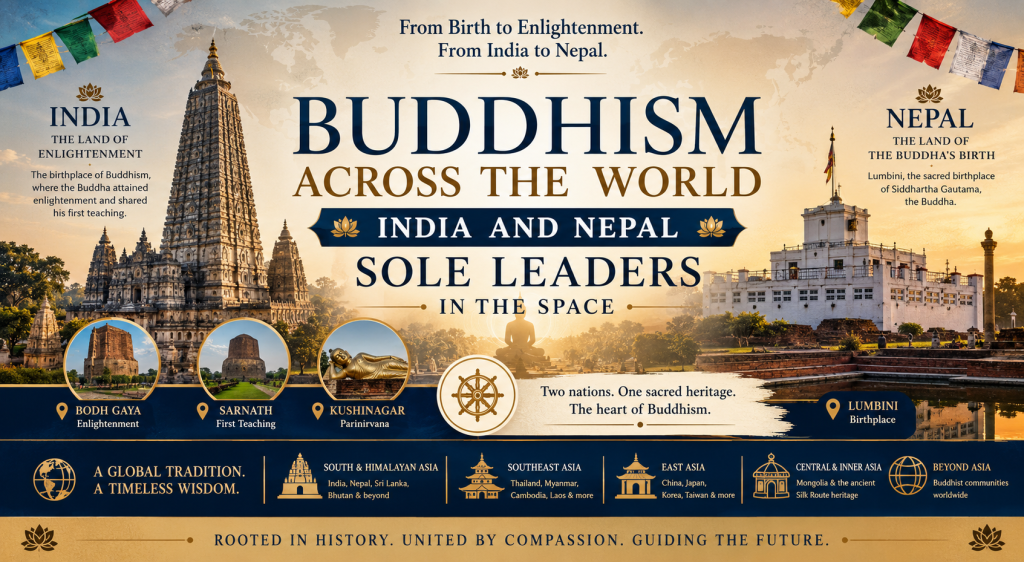 Buddhism Across the World: Why India and Nepal Remain the Civilizational Leaders